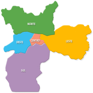 zonas regionais de São Paulo